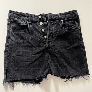 Vintage Vibes Alert: Button Fly Cut-Off Jean Shorts